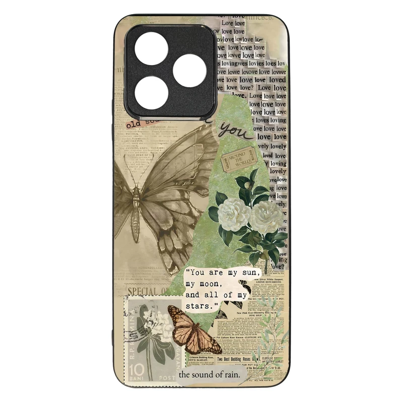 کاور قاب گارد گوشی طرح پروانه کد TPU-162 مناسب برای گوشی موبایل ریلمی C53