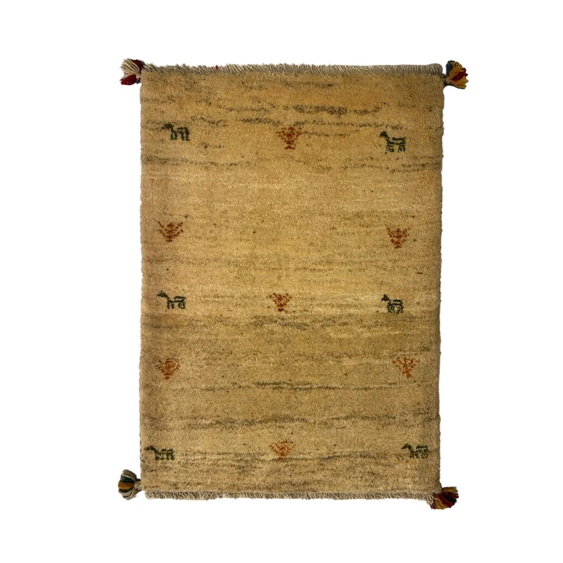 گبه فرش دستباف نیم متری مدل بافت قشقای شیراز کد NKP-sgp32