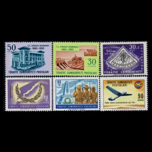تمبر یادگاری مدل خارجی مجموعه 6 عددی 