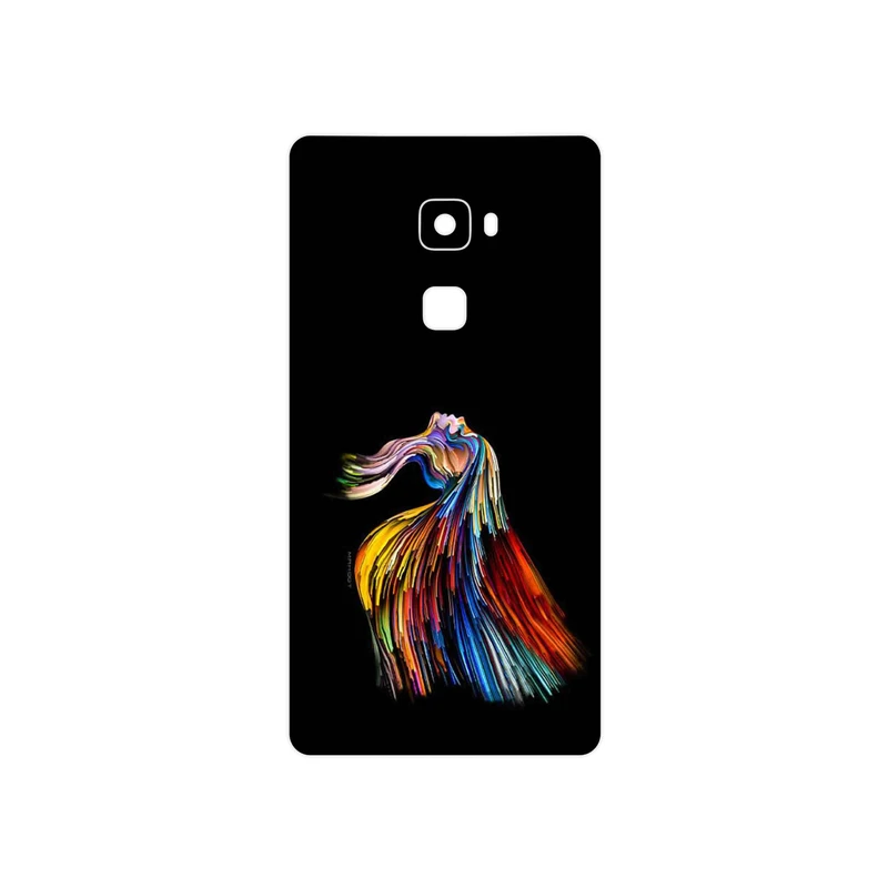 برچسب پوششی ماهوت مدل Rainbow Hair Digital Art مناسب برای گوشی موبایل هوآوی Mate S