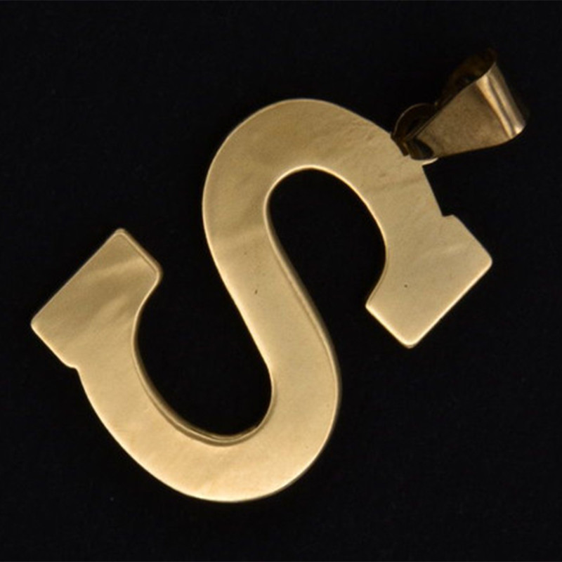 آویز گردنبند طلا 18 عیار زنانه مدل حرف S کد S2068 آویز گردنبند طلا 18 عیار زنانه مدل حرف S کد S2068