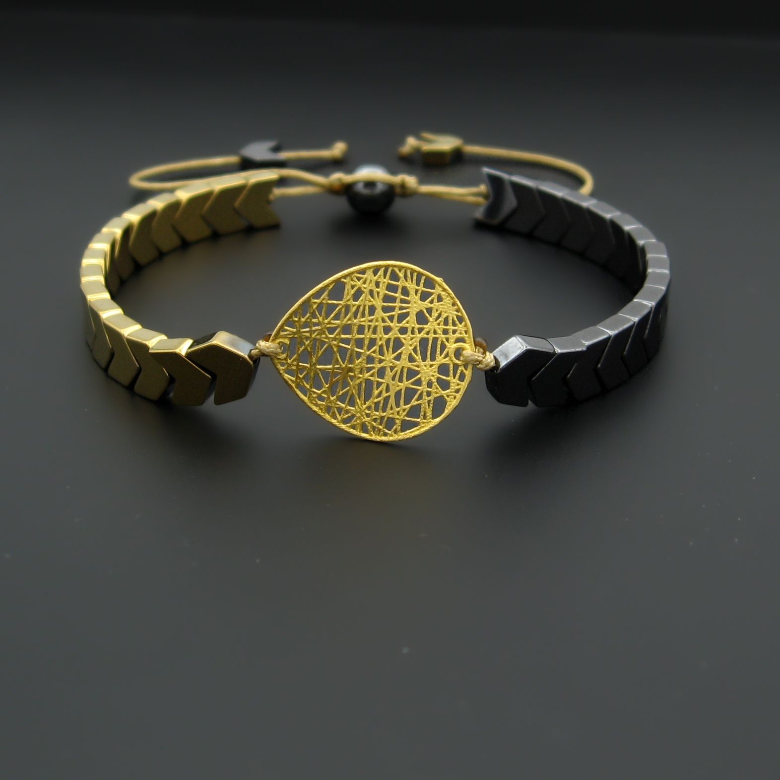 دستبند طلا 18 عیار زنانه کاپانی مدل چیپسی کد kb027 -  - 5