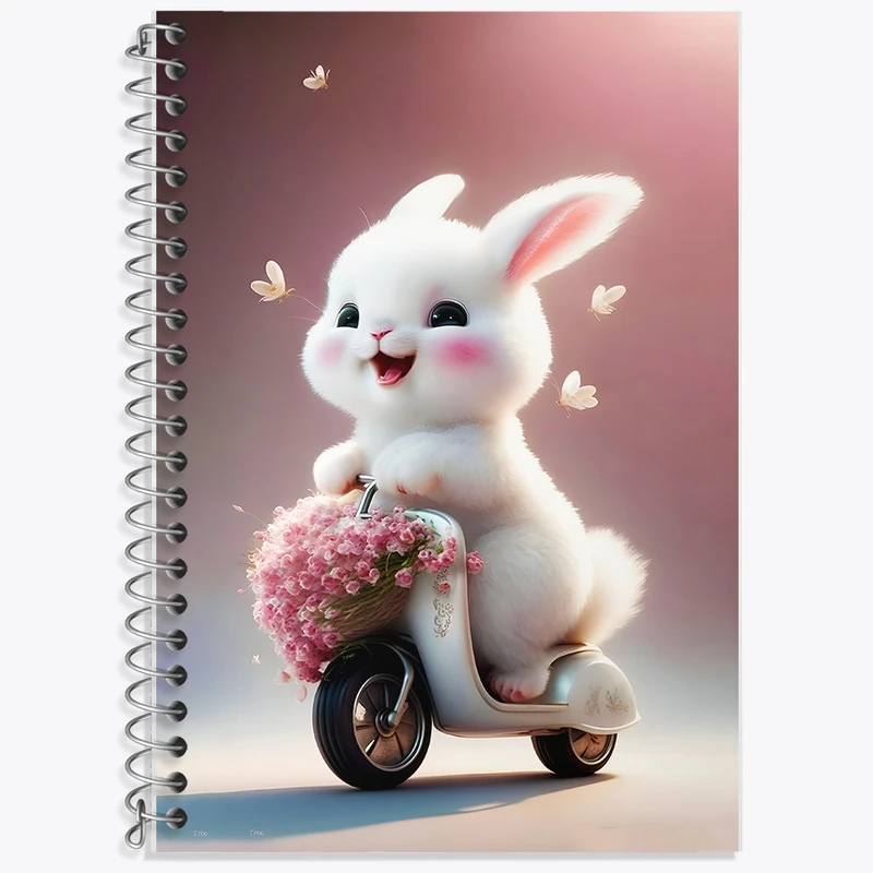 دفتر لغت 50 برگ خندالو طرح خرگوش بامزه کد F5726