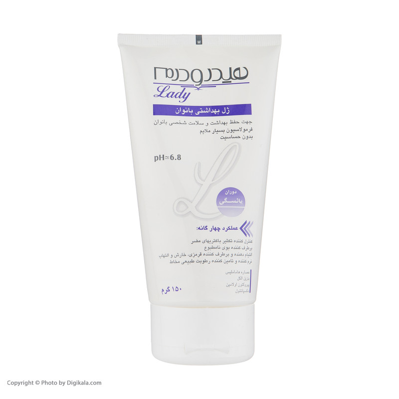 ژل بهداشتی بانوان یائسه هیدرودرم مدل menopause وزن 150 گرم