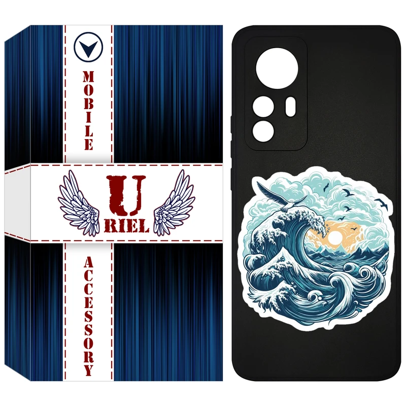 کاور یوریل مدل KSH کد 99 طرح موج دریا مناسب برای گوشی موبایل شیائومی 12T