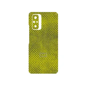 MAHOOT Yellow Snake Skin Cover Sticker for Xiaomi Redmi Note 10 Pro