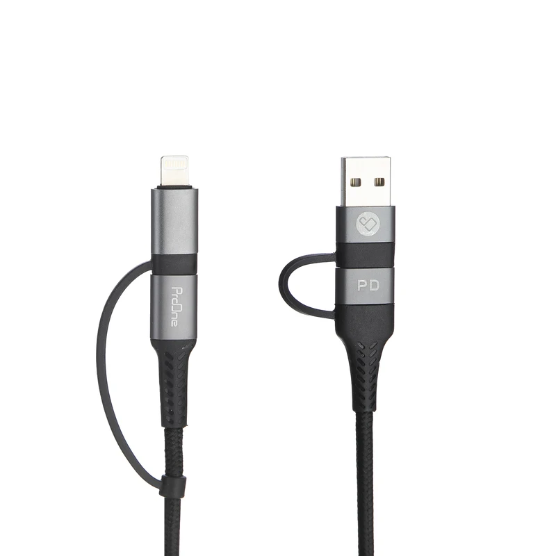 کابل تبدیل USB / USB-C به لایتنینگ / USB-C پرووان مدل PCC395PD طول 1 متر