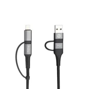 کابل تبدیل USB / USB-C به لایتنینگ / USB-C پرووان مدل PCC395PD طول 1 متر