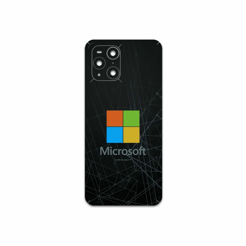 برچسب پوششی ماهوت مدل Microsoft-Logo مناسب برای گوشی موبایل اپو Find X3 Pro