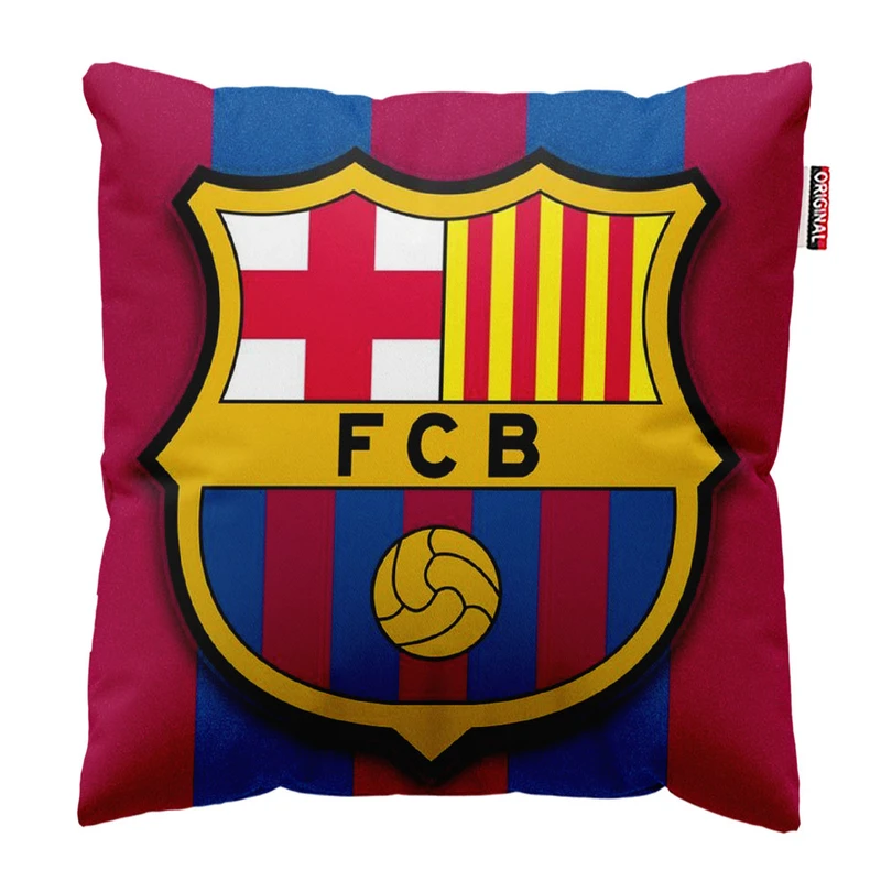 کوسن پاد آفرین طرح باشگاه بارسلونا کد 3782 سایز 30*30 سانتی متر