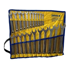 آچار یکسر تخت و یکسر رینگی عرفان مدل E22 مجموعه ۲۲ عددی 