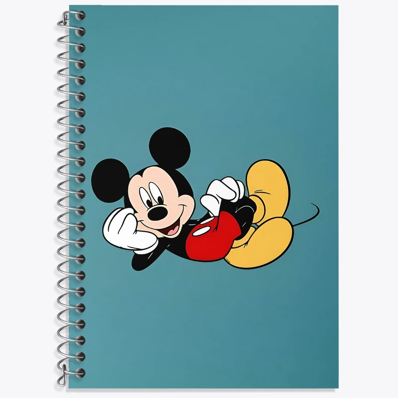 دفتر زبان 50 برگ خندالو مدل سه خط طرح میکی موس کد N2870