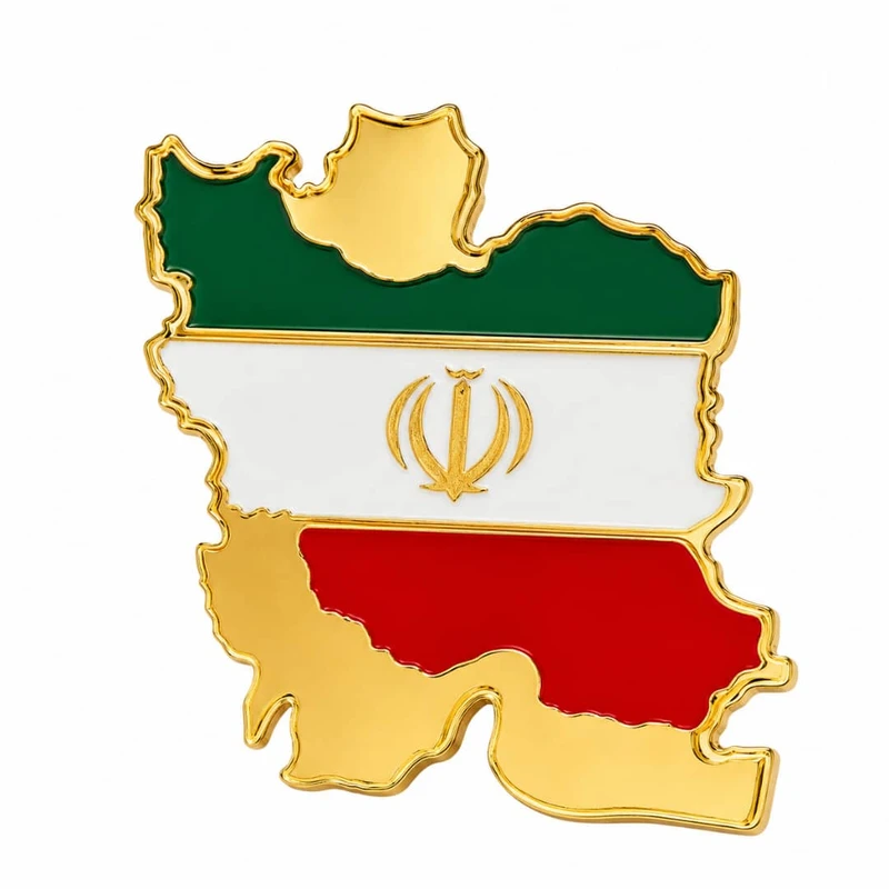 گل سینه زنانه مدل نقشه ایران کد 03