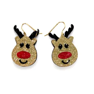 گوشواره دخترانه مدل کریسمسی