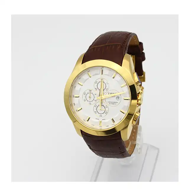 ست ساعت مچی عقربه ای زنانه و مردانه مدل سه موتور کرنوگراف 975 ژاپن موتور