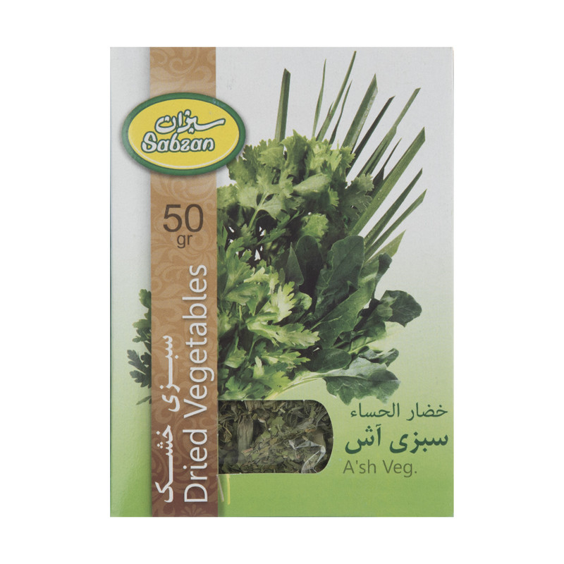 سبزی آش خشک سبزان مقدار 50 گرم