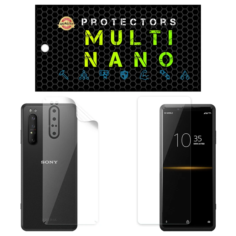 محافظ صفحه نمایش مولتی نانو مدل X-SFT مناسب برای گوشی موبایل سونی Xperia Pro به همراه محافظ پشت گوشی