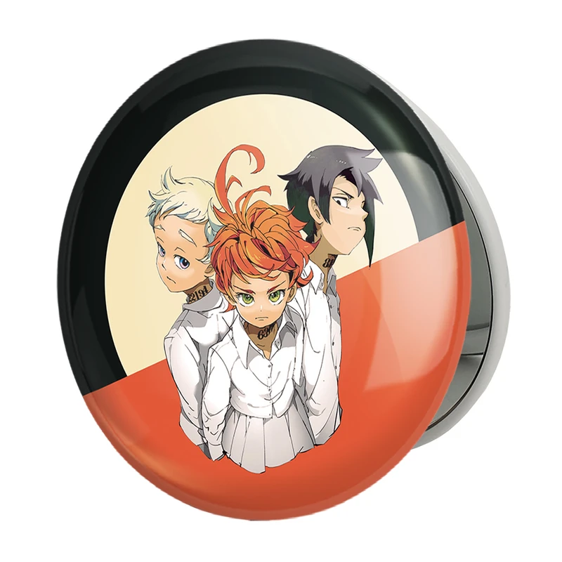 آینه جیبی خندالو طرح انیمه ناکجا آباد موعود Promised Neverland مدل تاشو کد 10119 