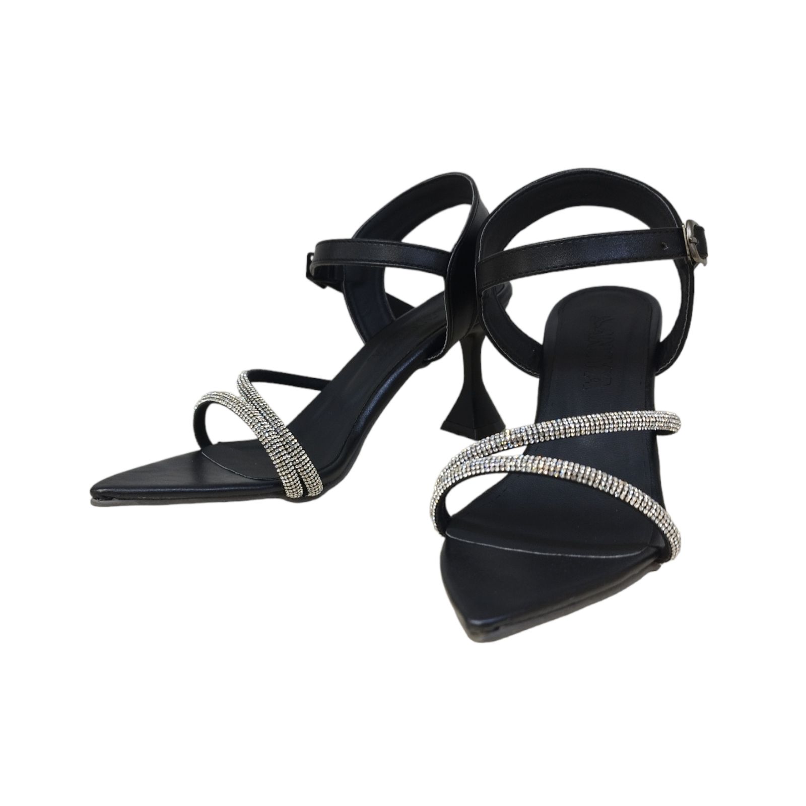 صندل زنانه مدل فرشـــــــــته بیاله نگینی رنگ سبز -  - 14