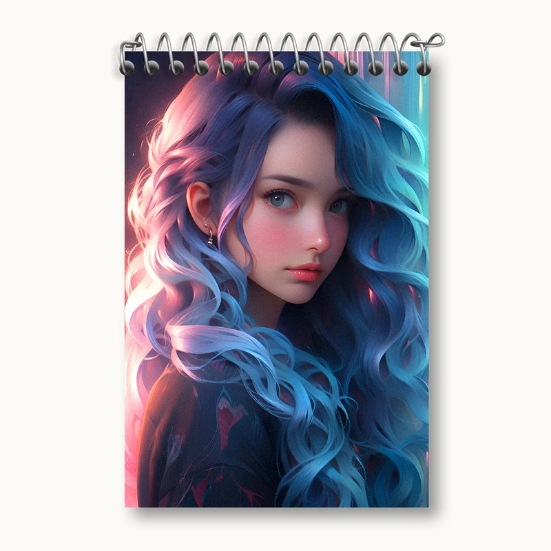 دفتر یادداشت 50 برگ خندالو طرح دخترانه کد N3827