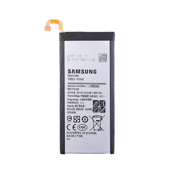  باتری موبایل مدل EB-BC5002ABE ظرفیت 2600 میلی آمپر ساعت مناسب برای گوشی موبایل سامسونگ Galaxy C5