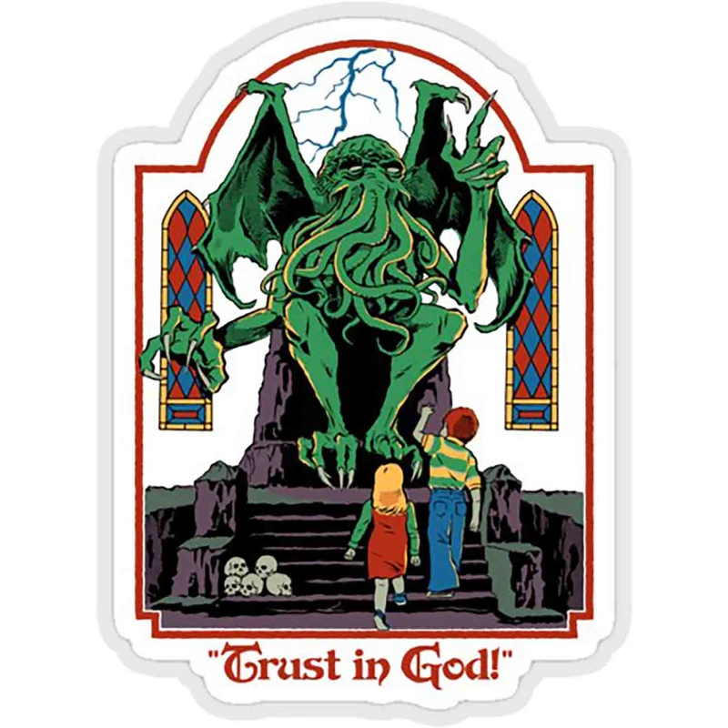 استیکر لپ تاپ طرح trust in god کد ST1939