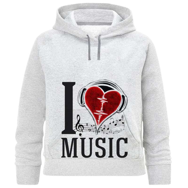 هودی دخترانه مدل موزیک W51
