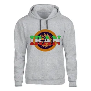 هودی مردانه مدل IRAN کد P53 رنگ طوسی