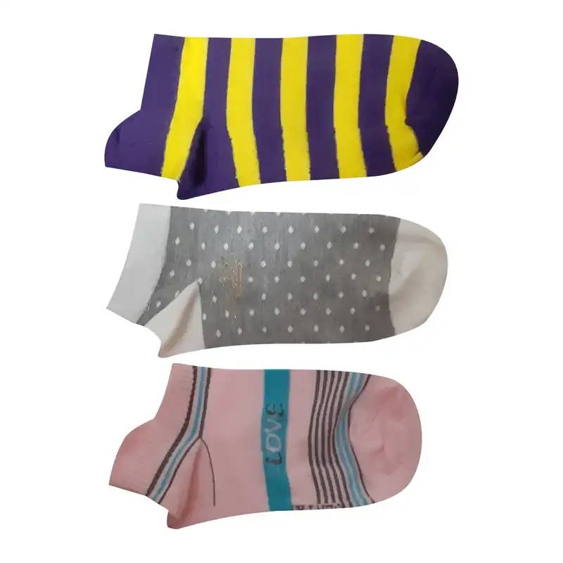 جوراب دخترانه کد 399 مجموعه 3 عددی