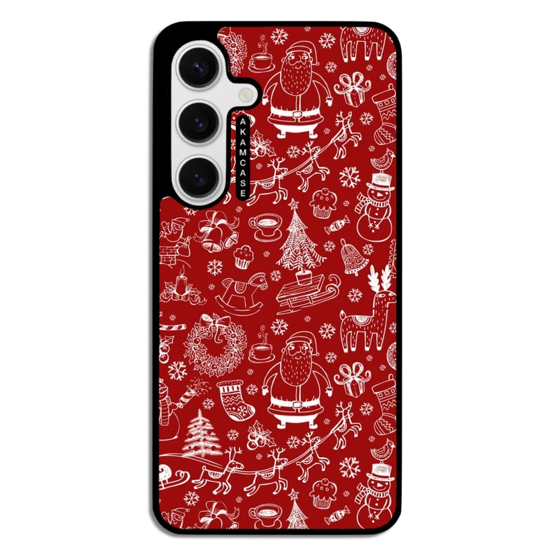 کاور آکام مدل AMC-WSGS24-CHRISTMAS-20 مناسب برای گوشی موبایل سامسونگ Galaxy S24