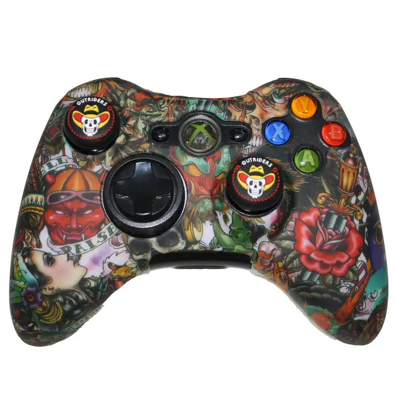 محافظ دسته ایکس باکس 360 مدل OR dragon به همراه روکش آنالوگ