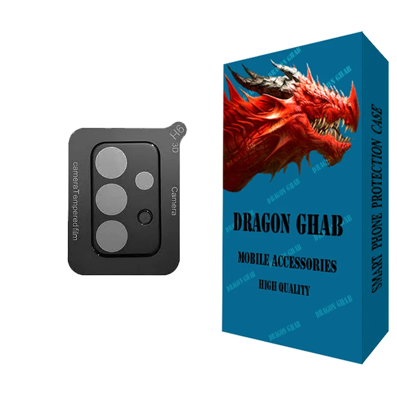 محافظ لنز دوربین دراگون قاب مدل 3D مناسب برای گوشی موبایل سامسونگ Galaxy A52