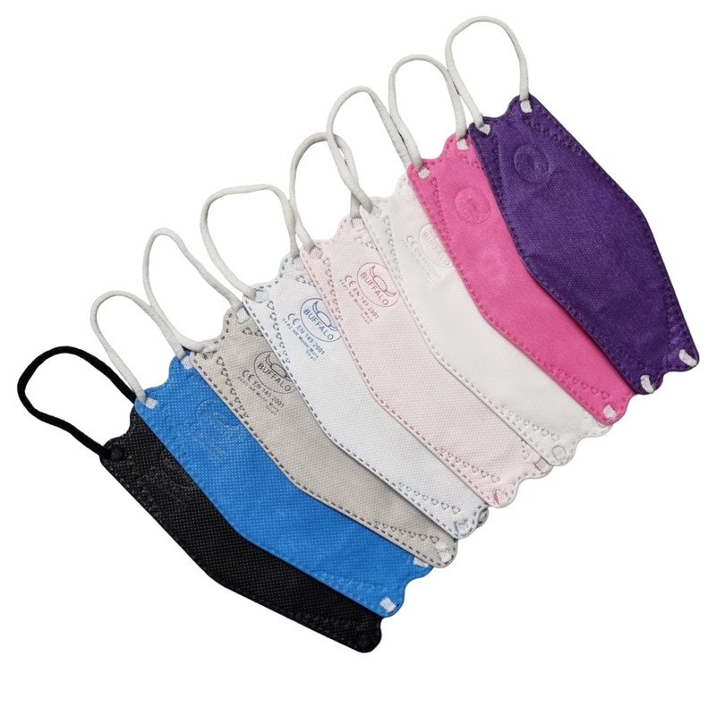 ماسک تنفسی کودک بوفالو مدل 4 لایه سه بعدی بسته 25 عددی