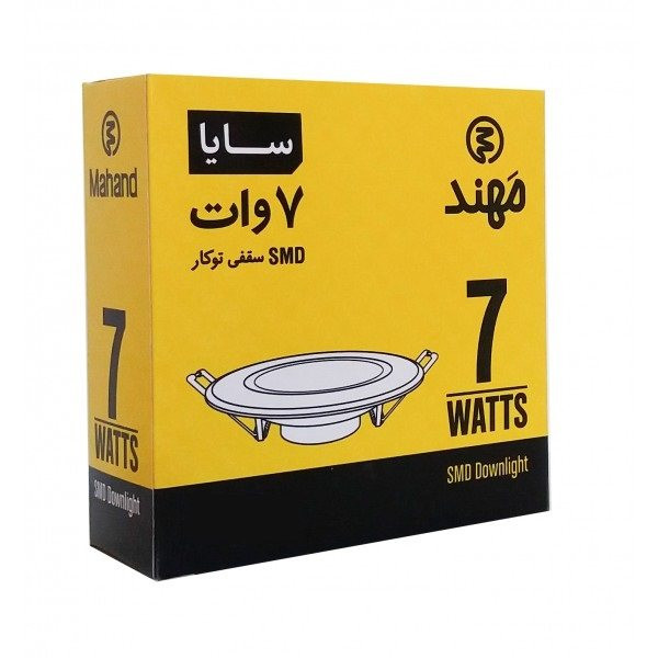 پنل ال ای دی 7 وات مهند مدل pack-2 بسته 12 عددی