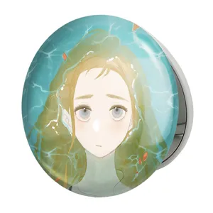 آینه جیبی خندالو طرح اوشیو انیمه سامرتایم رندرینگ مدل تاشو کد 24226 