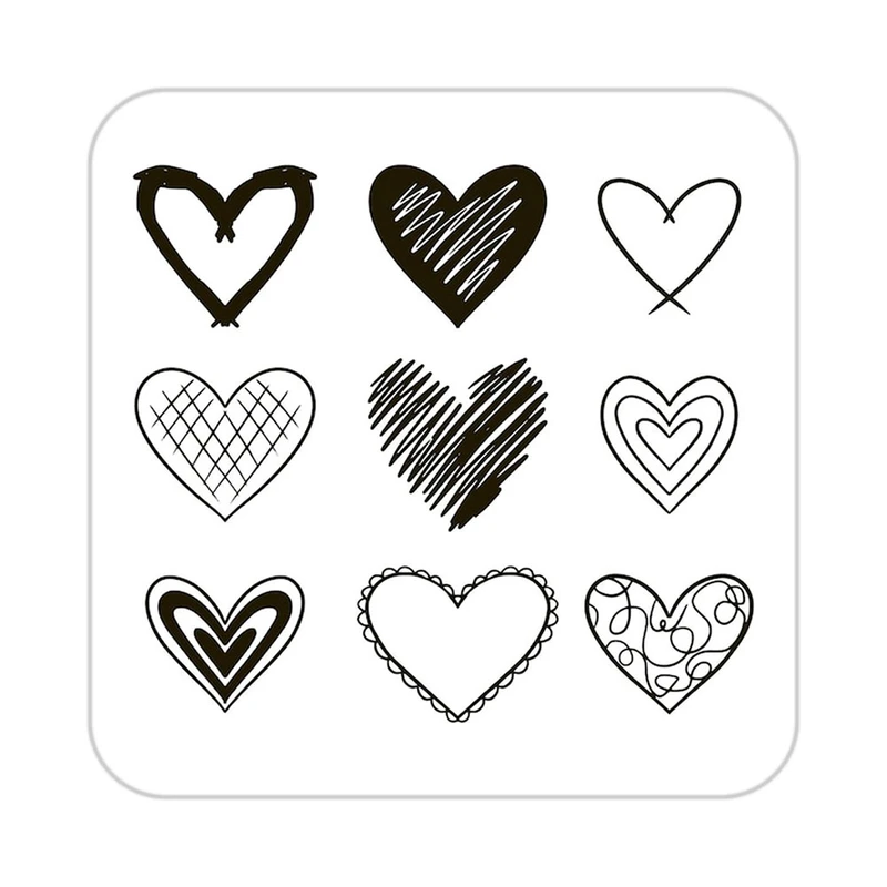 زیر لیوانی کاکتی طرح عاشقانه مدل mp37807