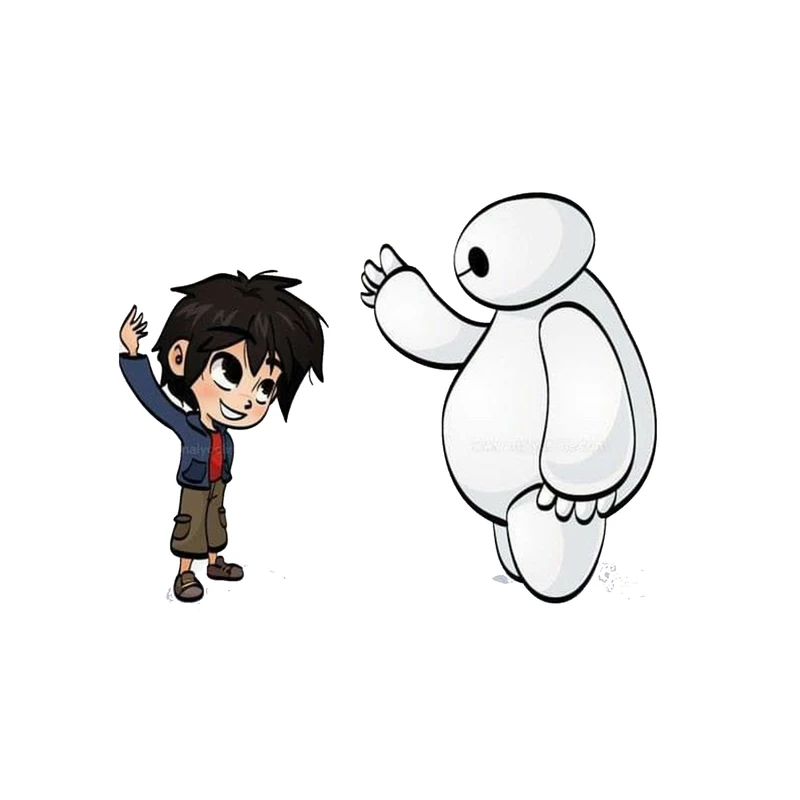 استیکر لپ تاپ و موبایل مدل انیمیشن طرح شش ابر قهرمان بیمکس Big Hero 6 Baymax کد 2716