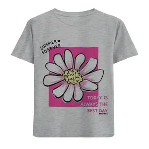 تی شرت آستین کوتاه بچگانه مدل گل بابونه F769