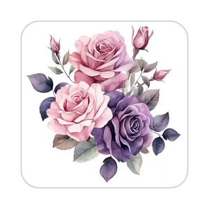 زیر لیوانی کاکتی طرح گل مدل mp16540