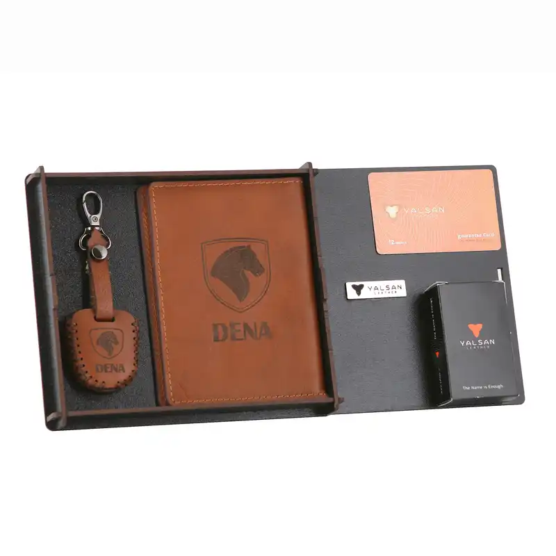 ست هدیه چرم یلسان کد SET-300-05-GS