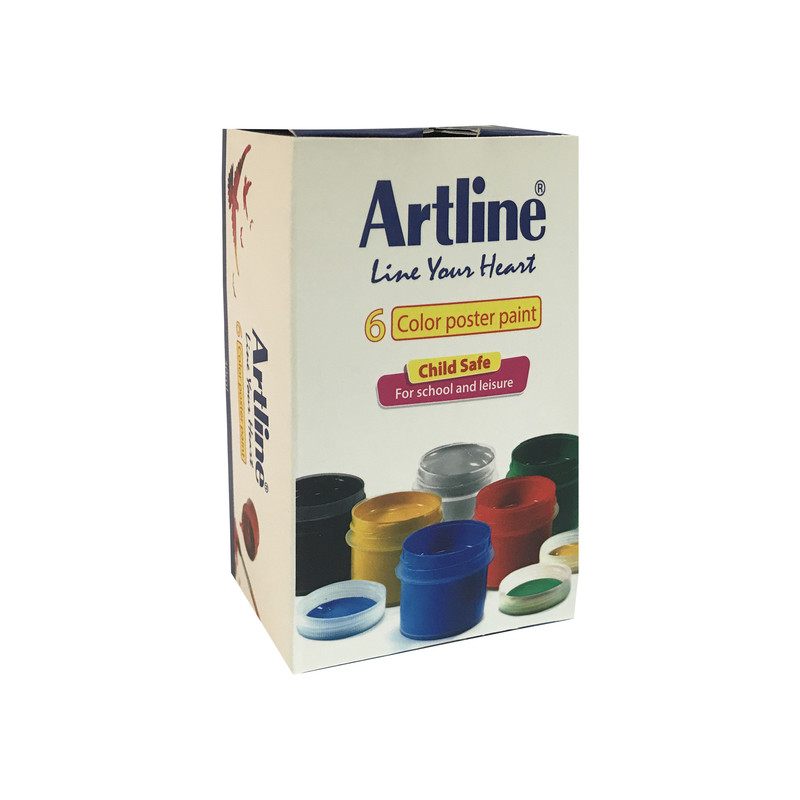 گواش 6 رنگ آرت لاین مدل AS