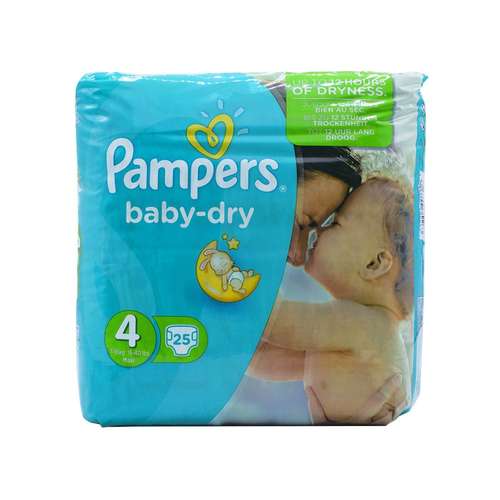 پوشک کودک پمپرز سایز 4 بسته 25 عددی