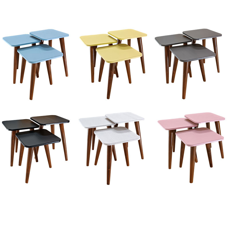 میز عسلی مدل لیون p 322 کد 11 مجموعه 3 عددی