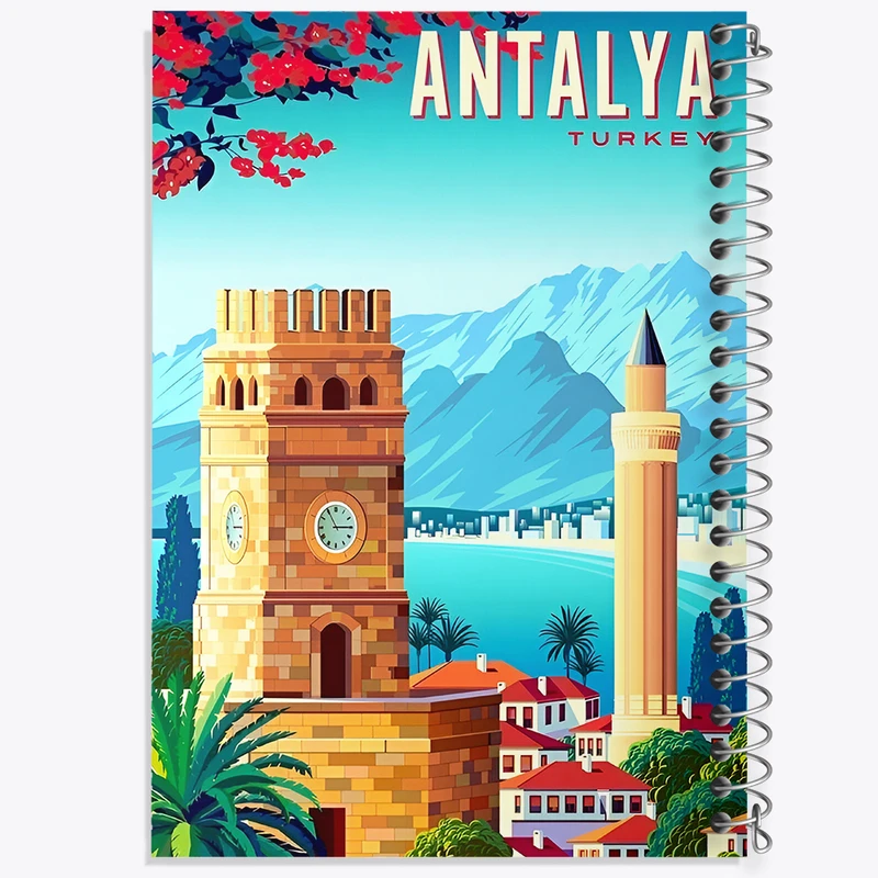 دفتر لیست خرید 50 برگ خندالو طرح آنتالیا (Antalya) کد F6313