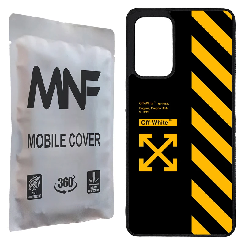 کاور ام ان اف طرح Off White کد P-216 مناسب برای گوشی موبایل سامسونگ Galaxy A72 / A72 5G