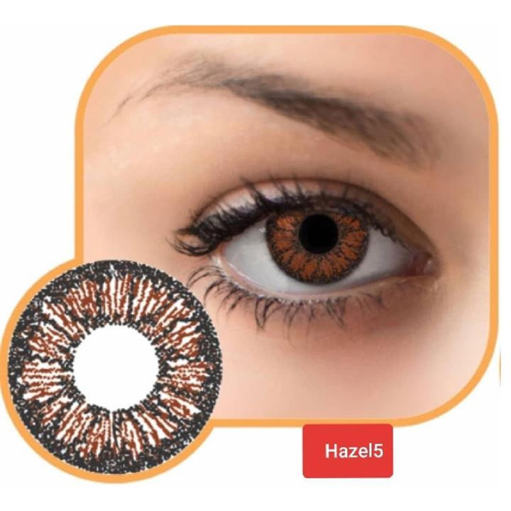لنز چشم گلمور مدل 5 رنگ عسلی