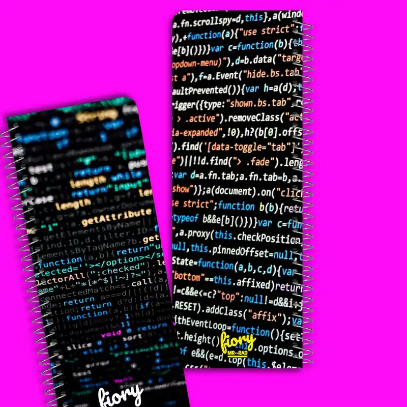 دفترچه یادداشت مسترراد مدل to do list طرح برنامه نویسی و کد نویسی کد fiory 1763