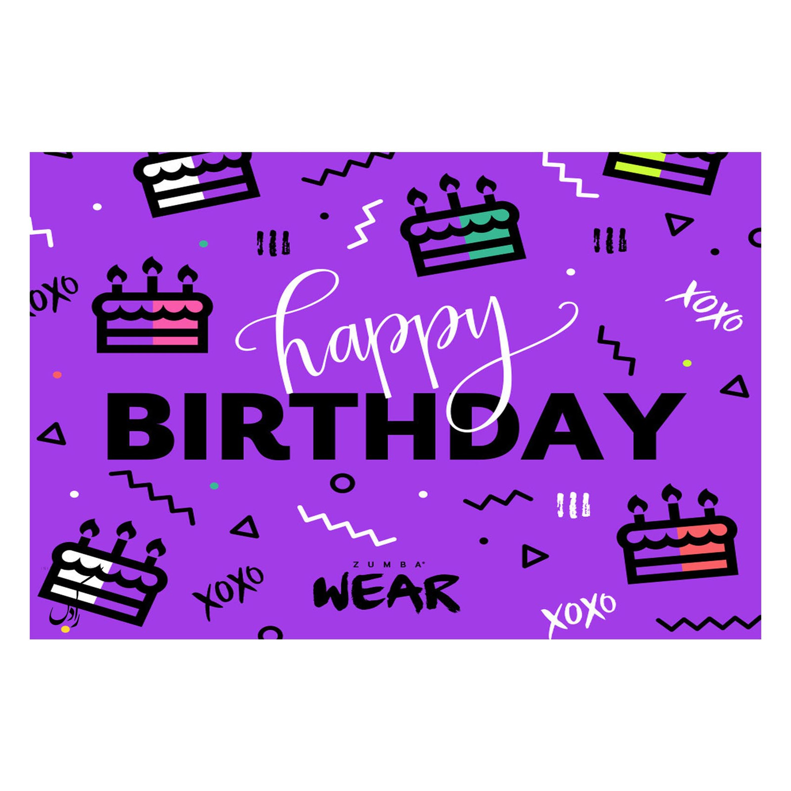 کارت پستال رادکس طرح HAPPY BIRTHDAY مدل NE66