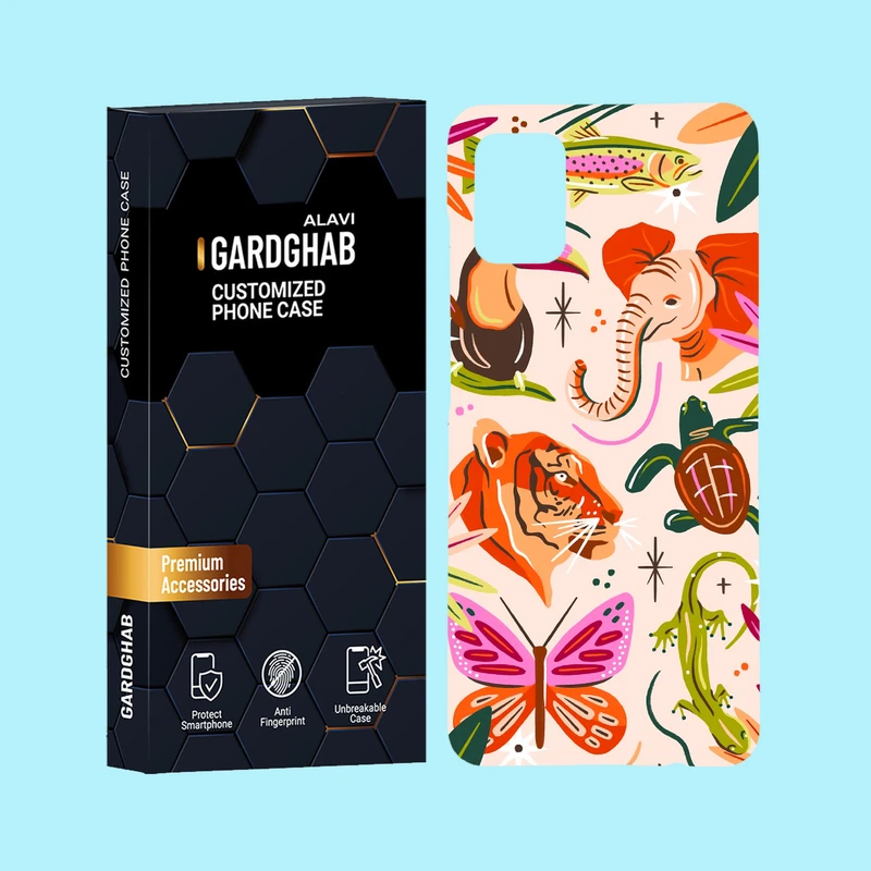 کاور گارد قاب علوی مدل حیوانات مناسب برای گوشی موبایل سامسونگ Galaxy A51 4G