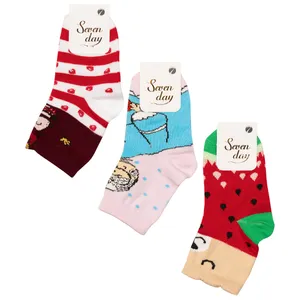 جوراب ساق بلند بچگانه سون دی مدل Y1-1 مجموعه 3 عددی